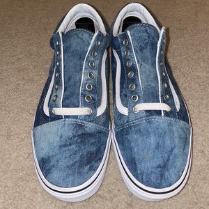 Vans Old Skool Skate Shoe Acid Denim Men’s 11